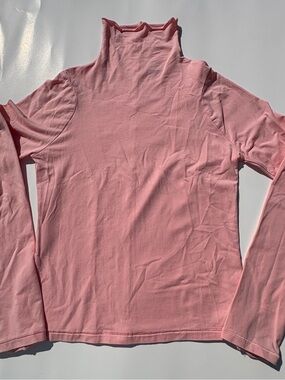 Light Pink Mock Turtleneck Athleta Girls 12 Thumbholes Casual Perfect Turtleneck